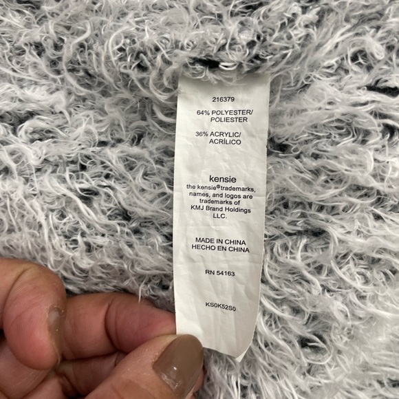 Kensie Eyelash Textured Cardigan Sweater size L - Picture 5 of 9